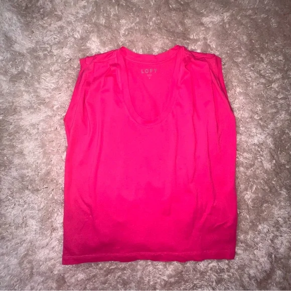 LOFT Muscle Cap Sleeve Tops - Set of 4 - Size Small Black Blue Pink Orange - Picture 6 of 16